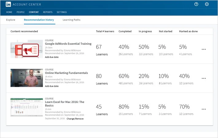 screenshot of LinkedIn Learning